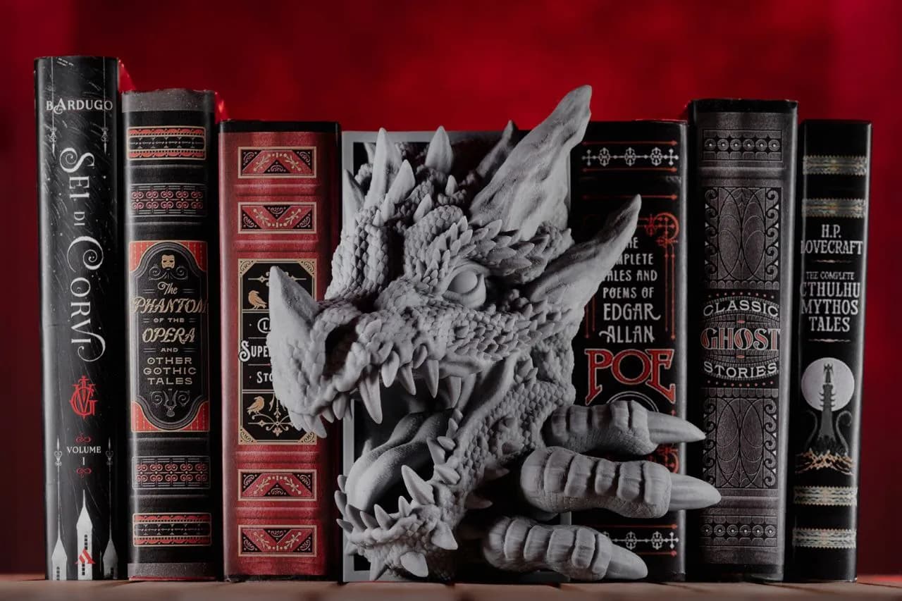 STL - Book Nook Dragón