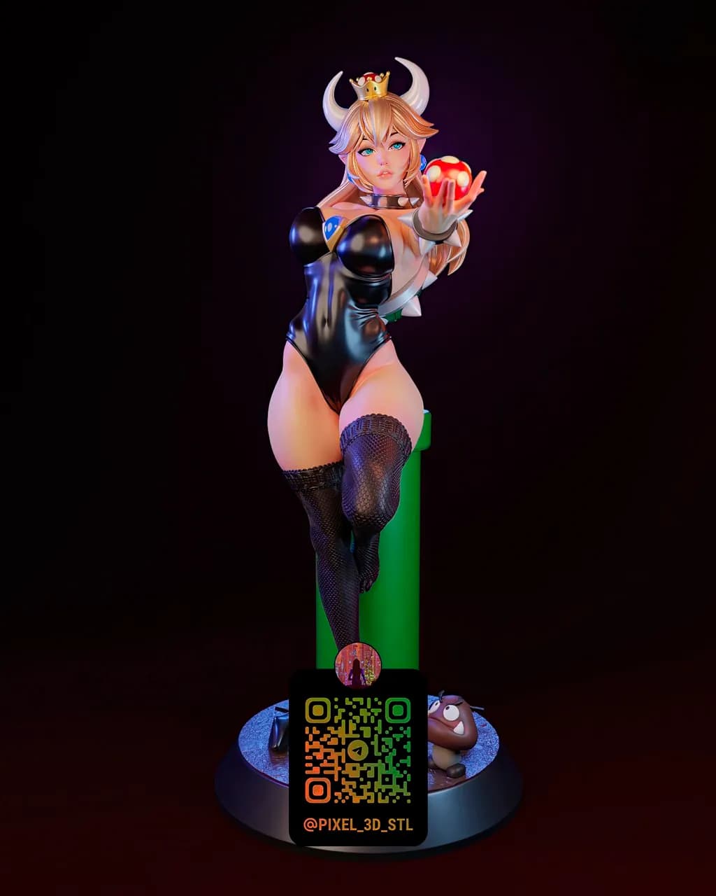 STL - Bowsette Super Mario 3