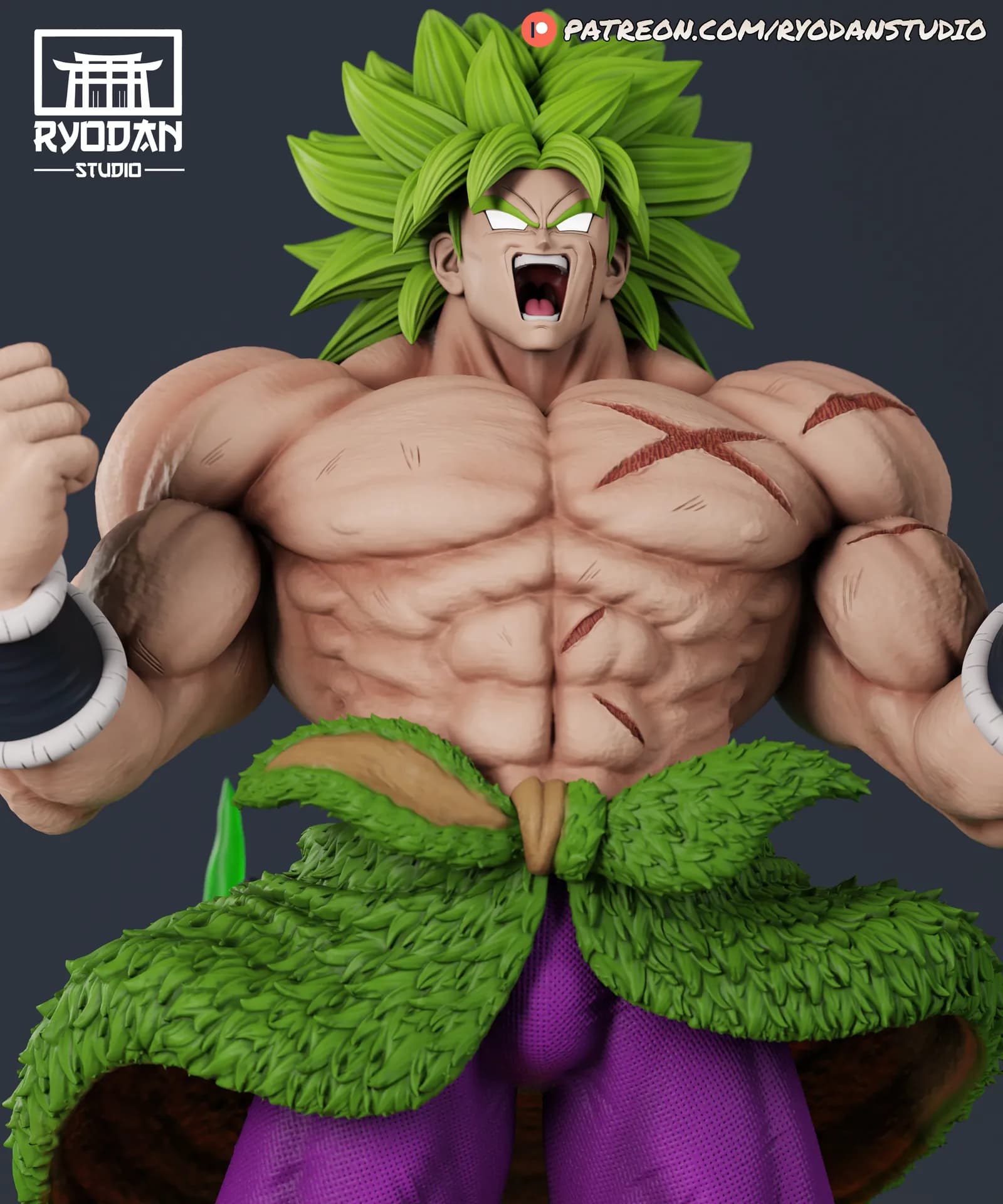 STL - Broly de Ryodan Studio render 4