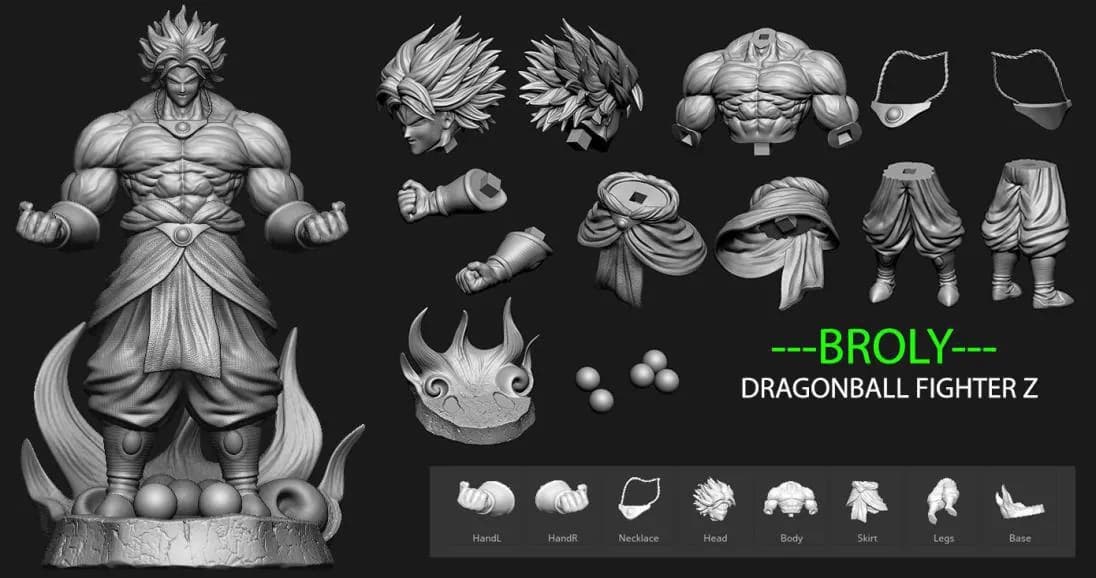 STL - Broly (Dragon Ball Fighter Z)