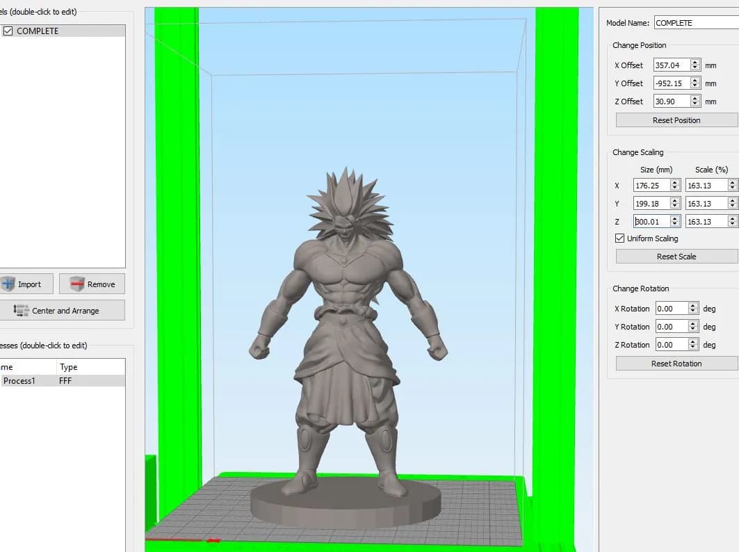 STL - Broly Guerrero Saiyan
