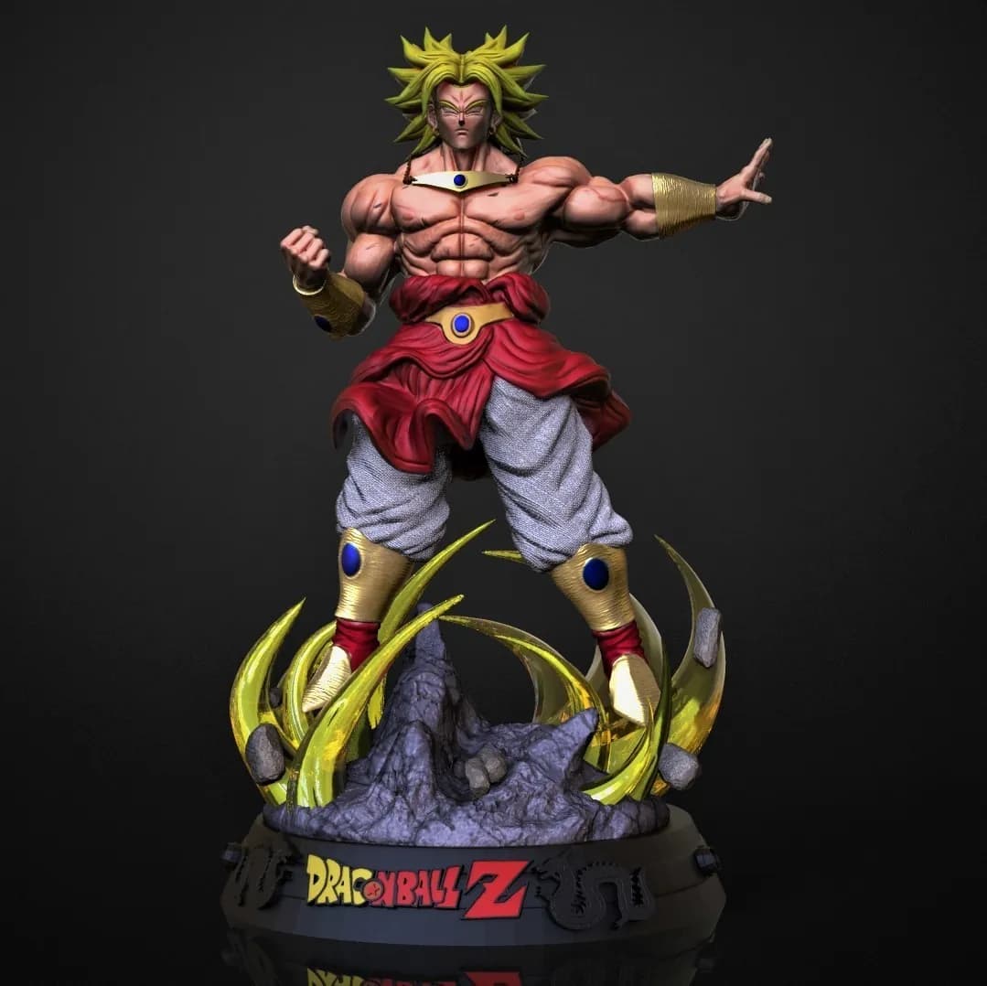 STL - Broly Super Saiyan render 3