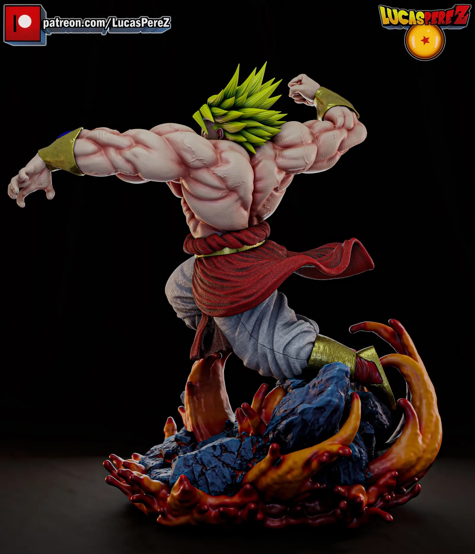 STL - Broly vs Goku render 5