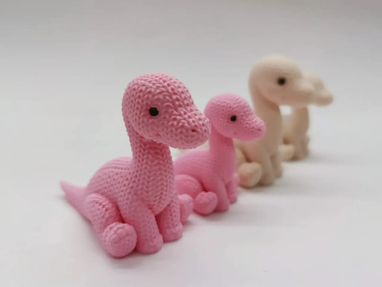STL - Brontosaurio de punto adorable render 3