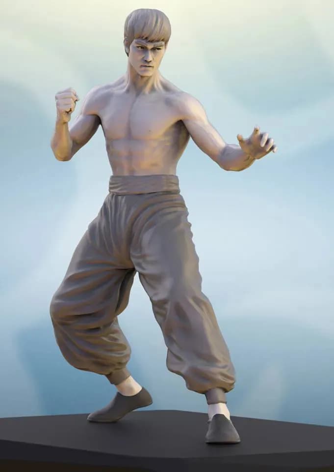 STL - Bruce Lee figura de acción
