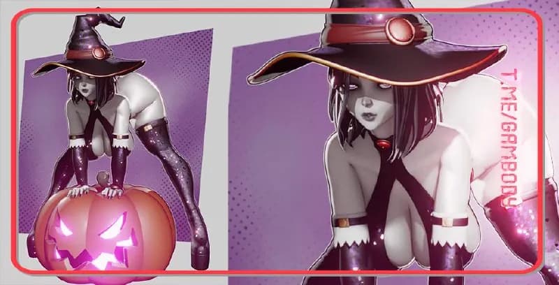 STL - Bruja de Halloween sensual