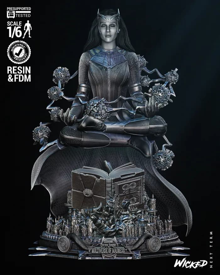 STL - Bruja Escarlata de Doctor Strange render 2
