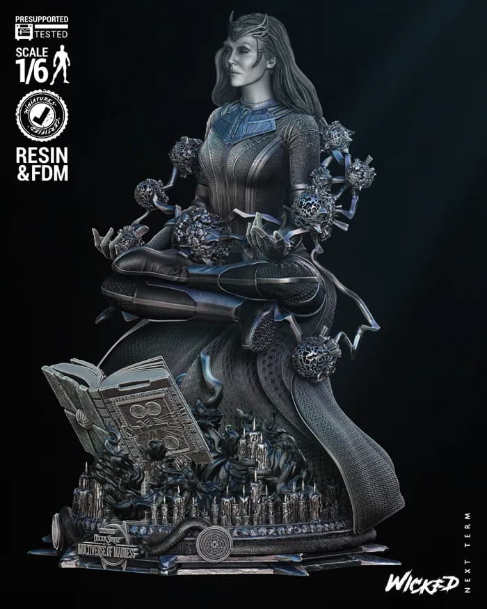 STL - Bruja Escarlata de Doctor Strange render 3