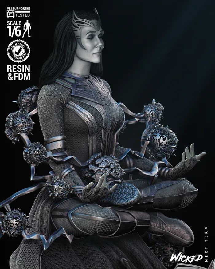 STL - Bruja Escarlata de Doctor Strange render 4