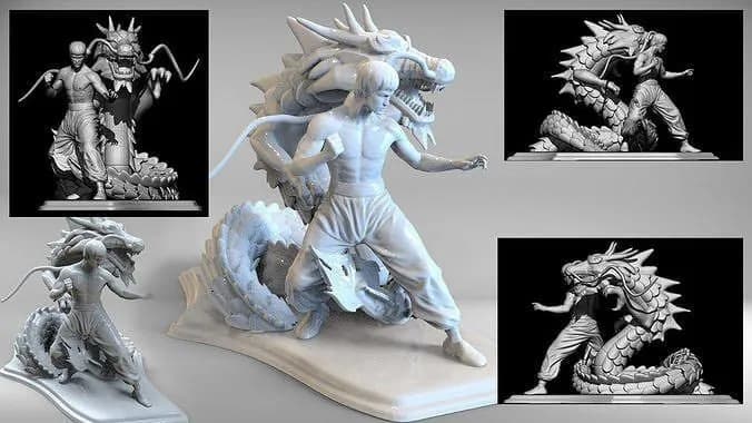STL - bruse lee dragon fixed