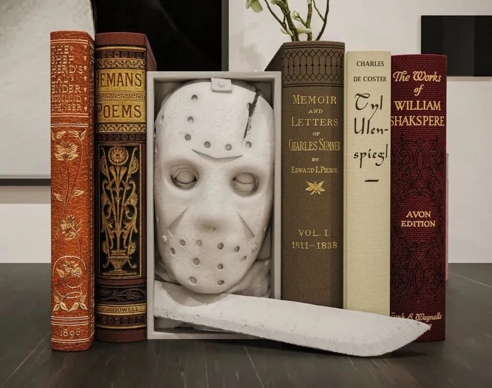STL - Bucal de libro de Frankenstein render 4
