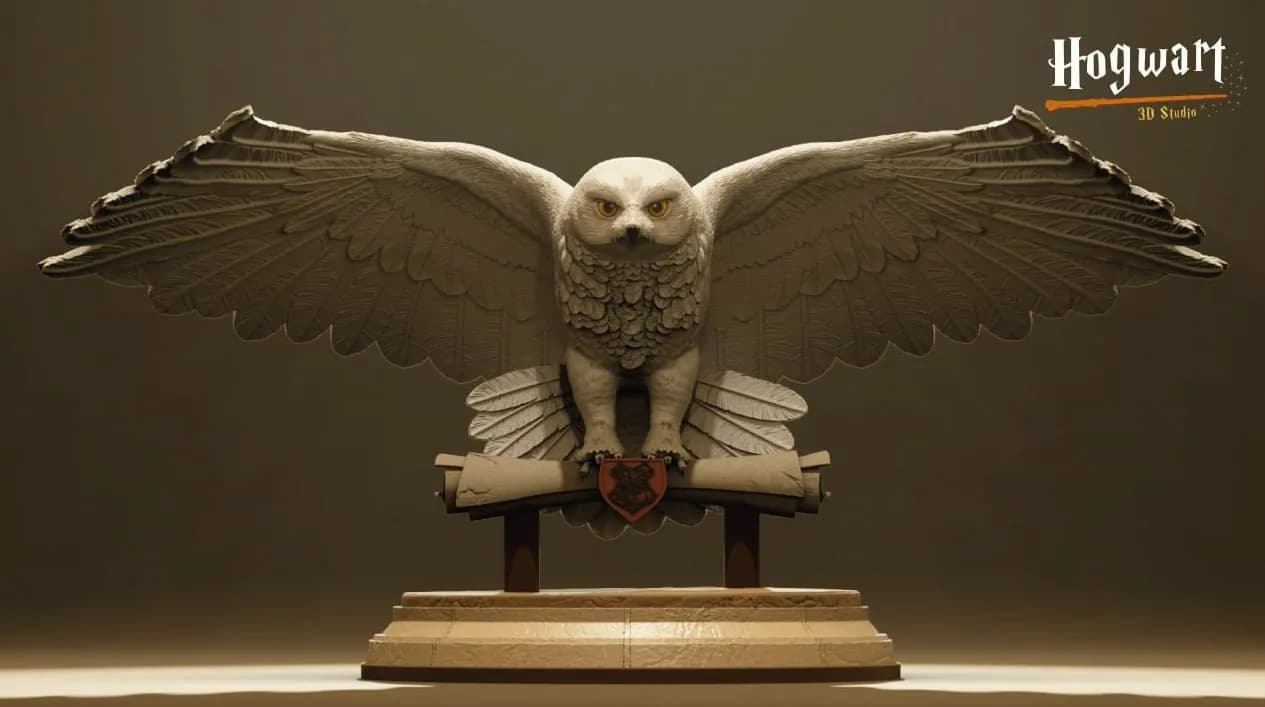 STL - Búho Hedwig de Hogwarts
