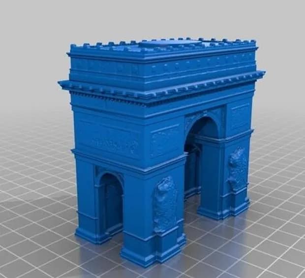 STL - Building Arc De Triomphe render 2