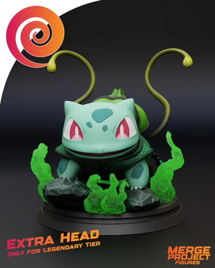 STL - bulbasaur + extra render 2