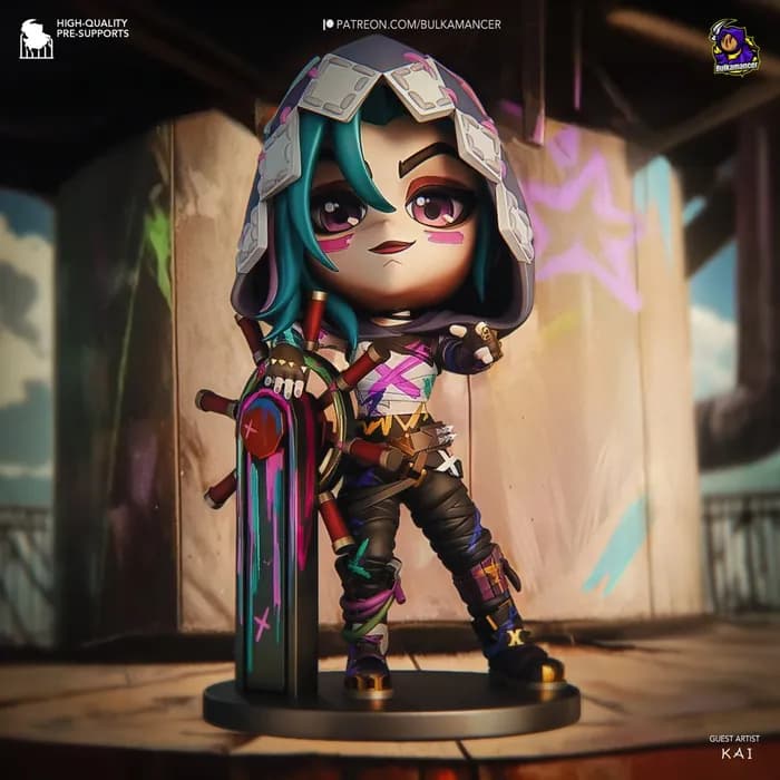 STL - bulkamancer jinx chibi