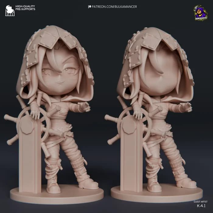 STL - bulkamancer jinx chibi render 3