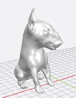 STL - Bulldog Inglés sentado