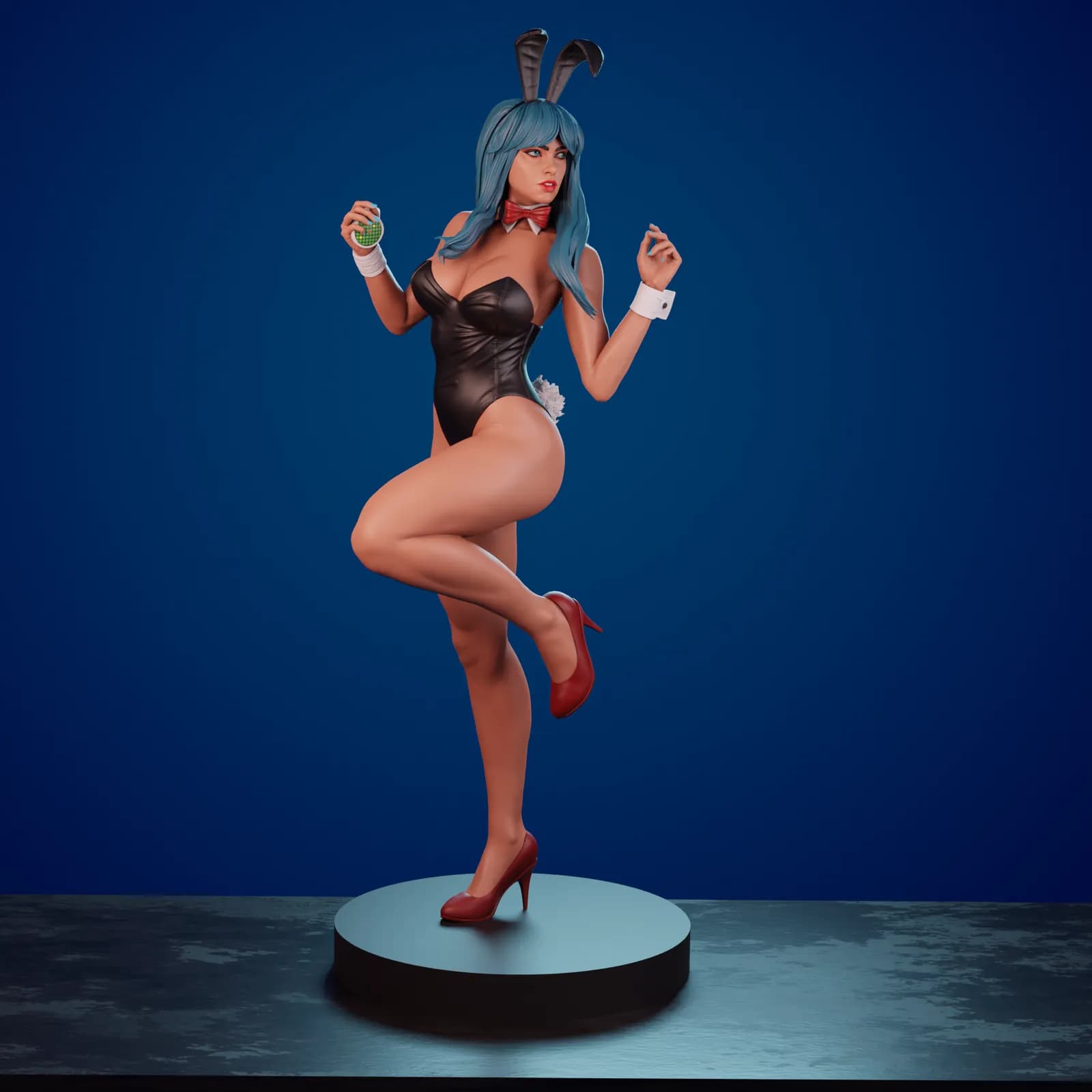 STL - Bulma Bunny Girl render 2