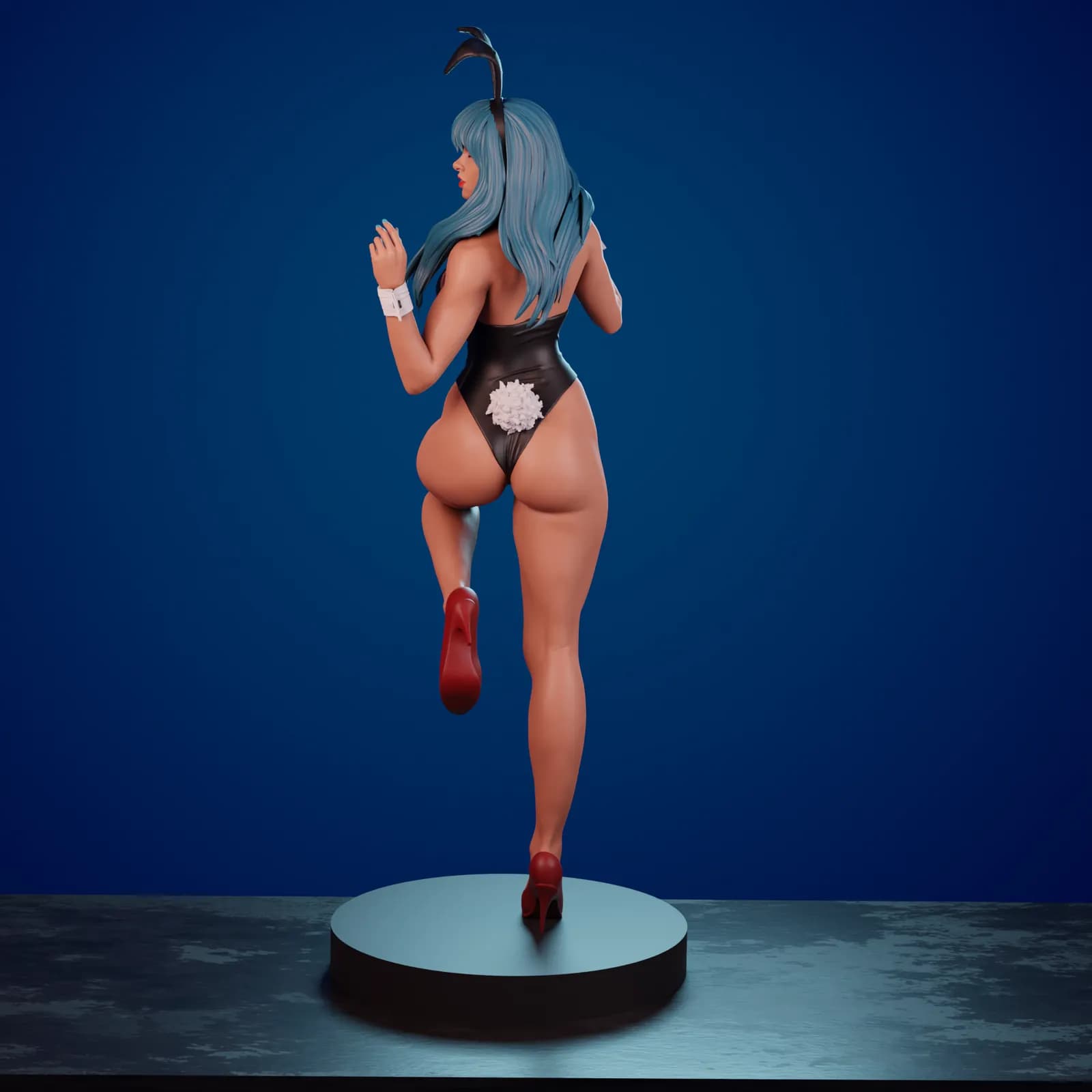 STL - Bulma Bunny Girl render 3