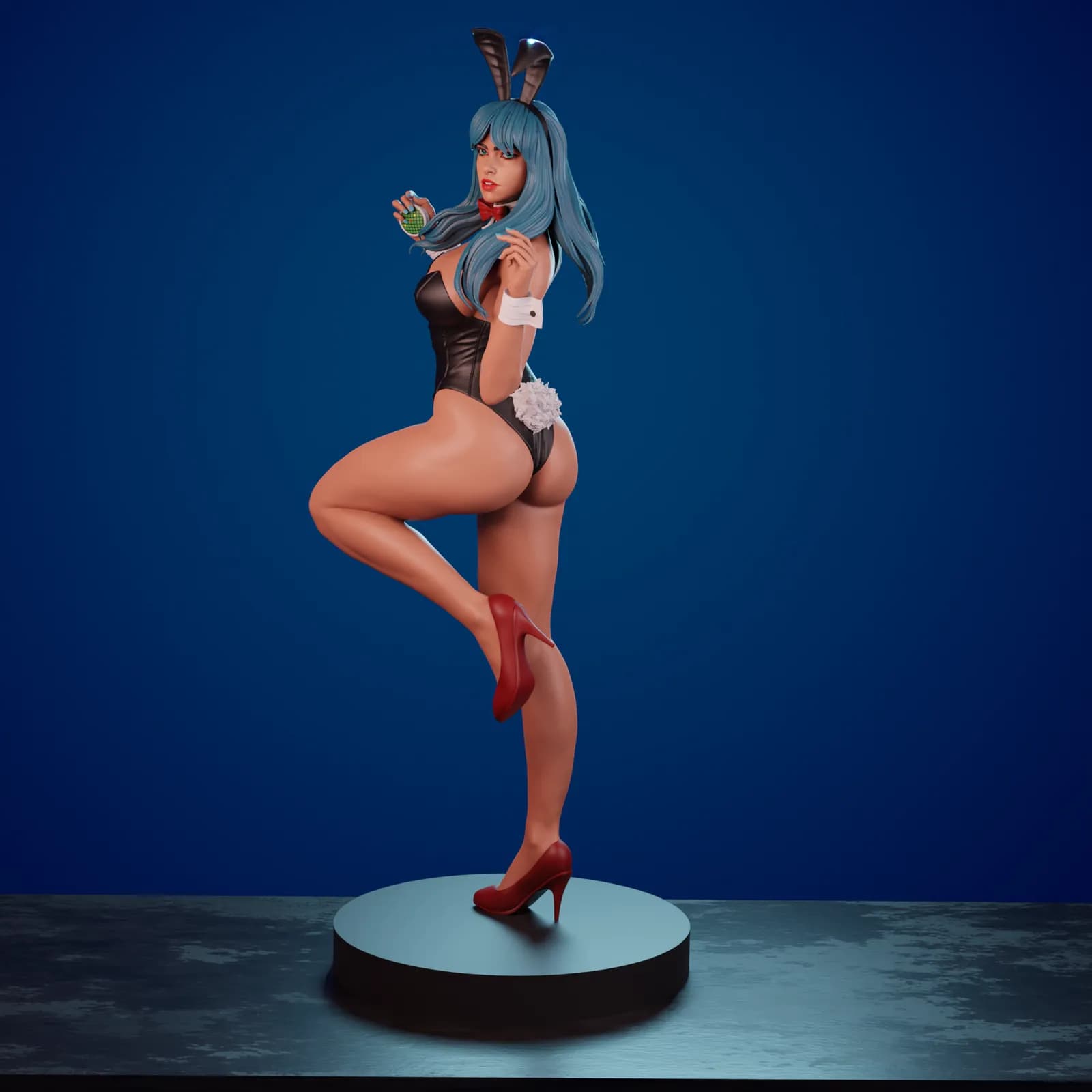 STL - Bulma Bunny Girl render 4