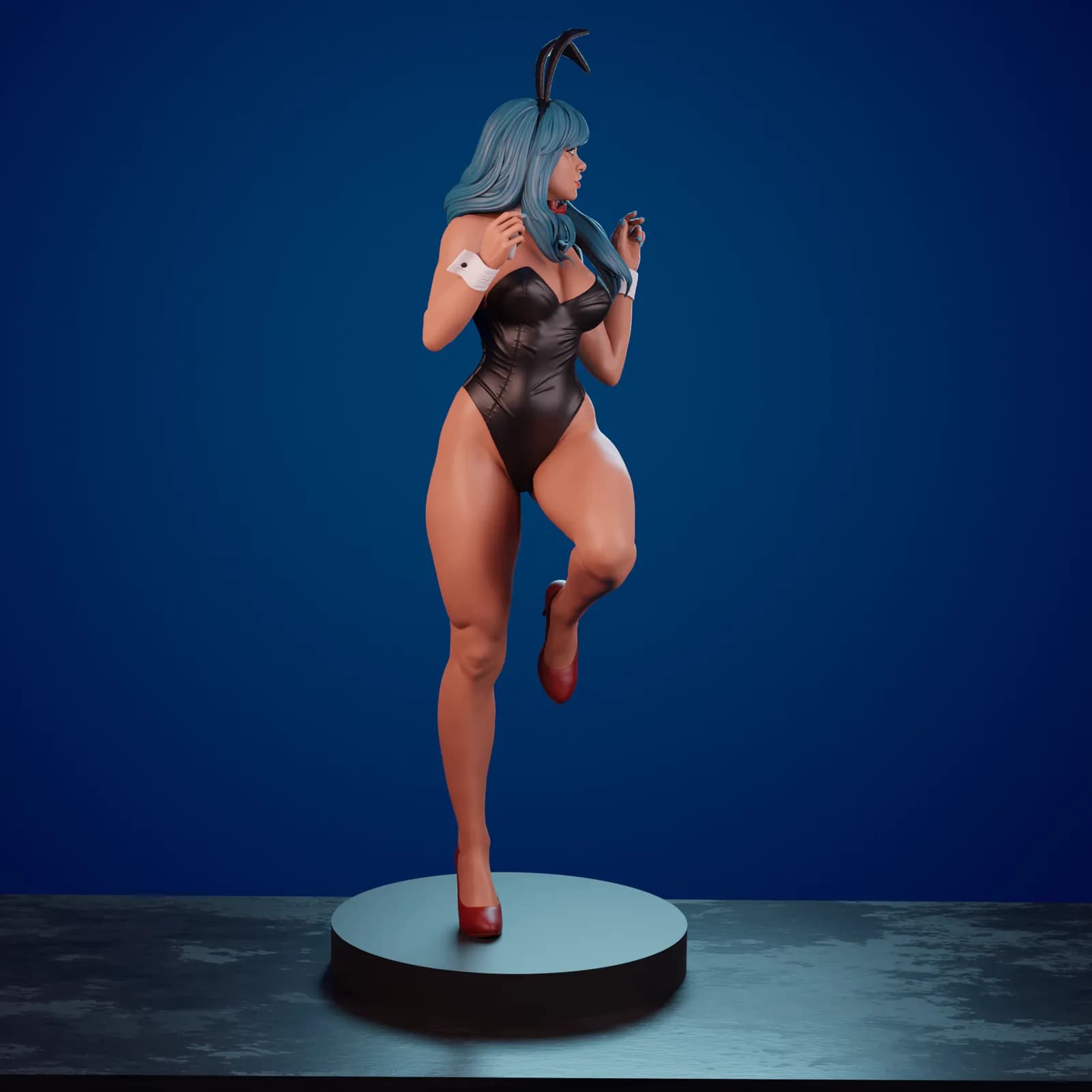 STL - Bulma Bunny Girl render 5