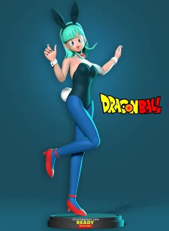 STL - bulma dragon ball fanart