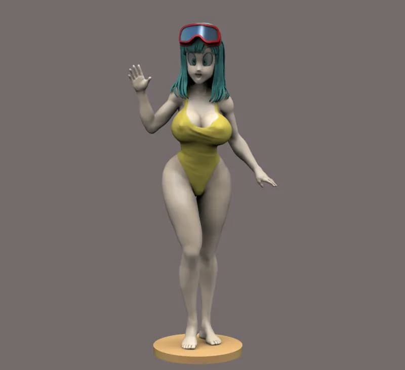 STL - Bulma traje de baño figura 3d