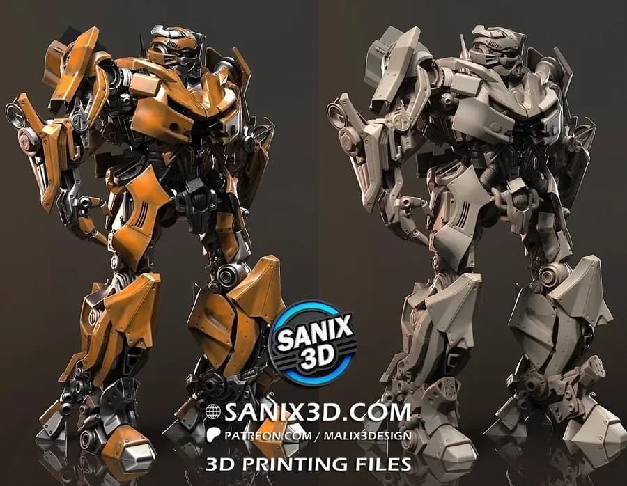 STL - Bumblebee Transformers render 2