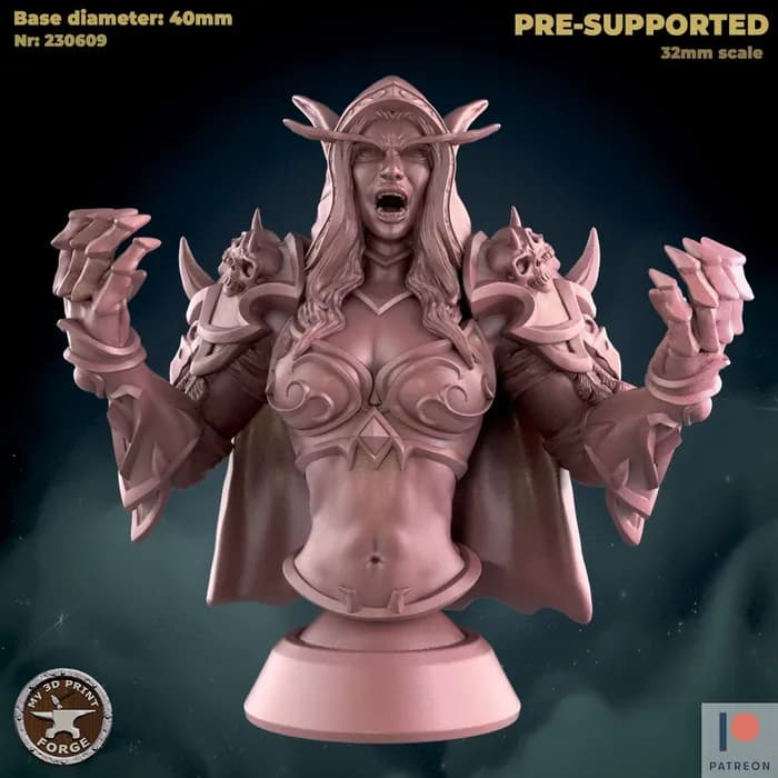 STL - bust sylvanas