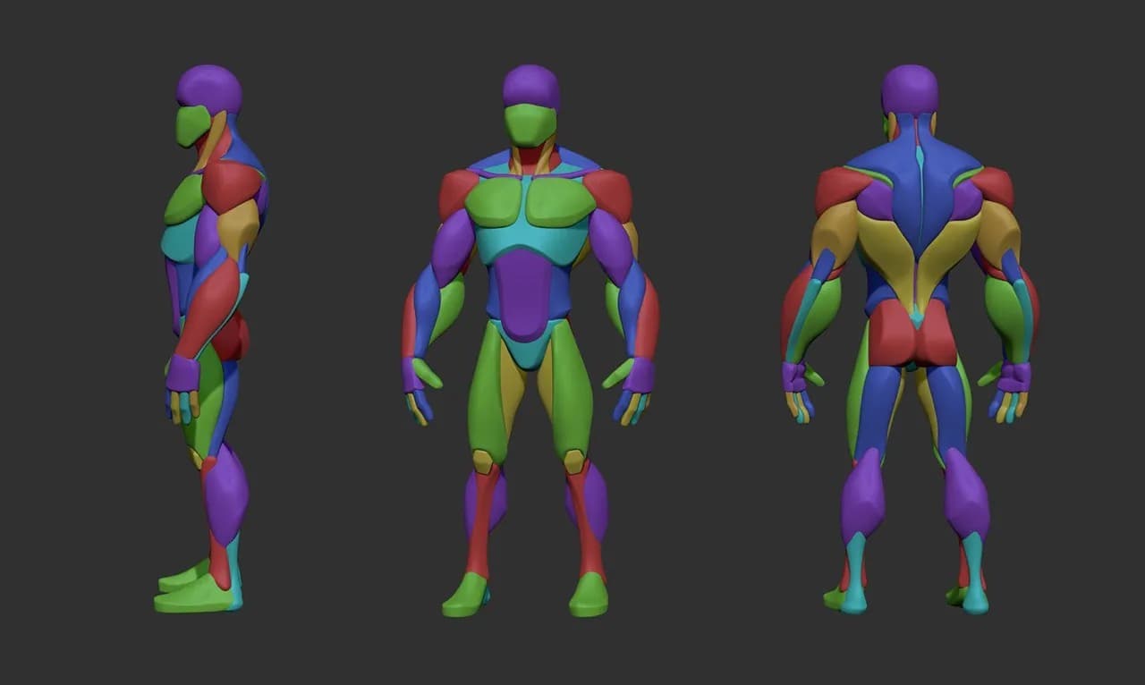 STL - Busto Anatómico Estilizado render 2