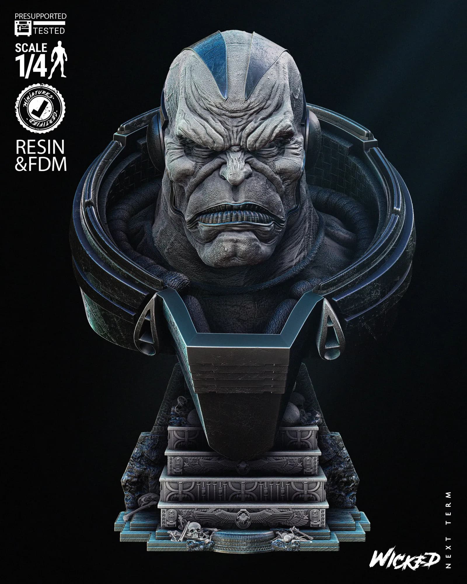 STL - Busto Apocalipsis render 2