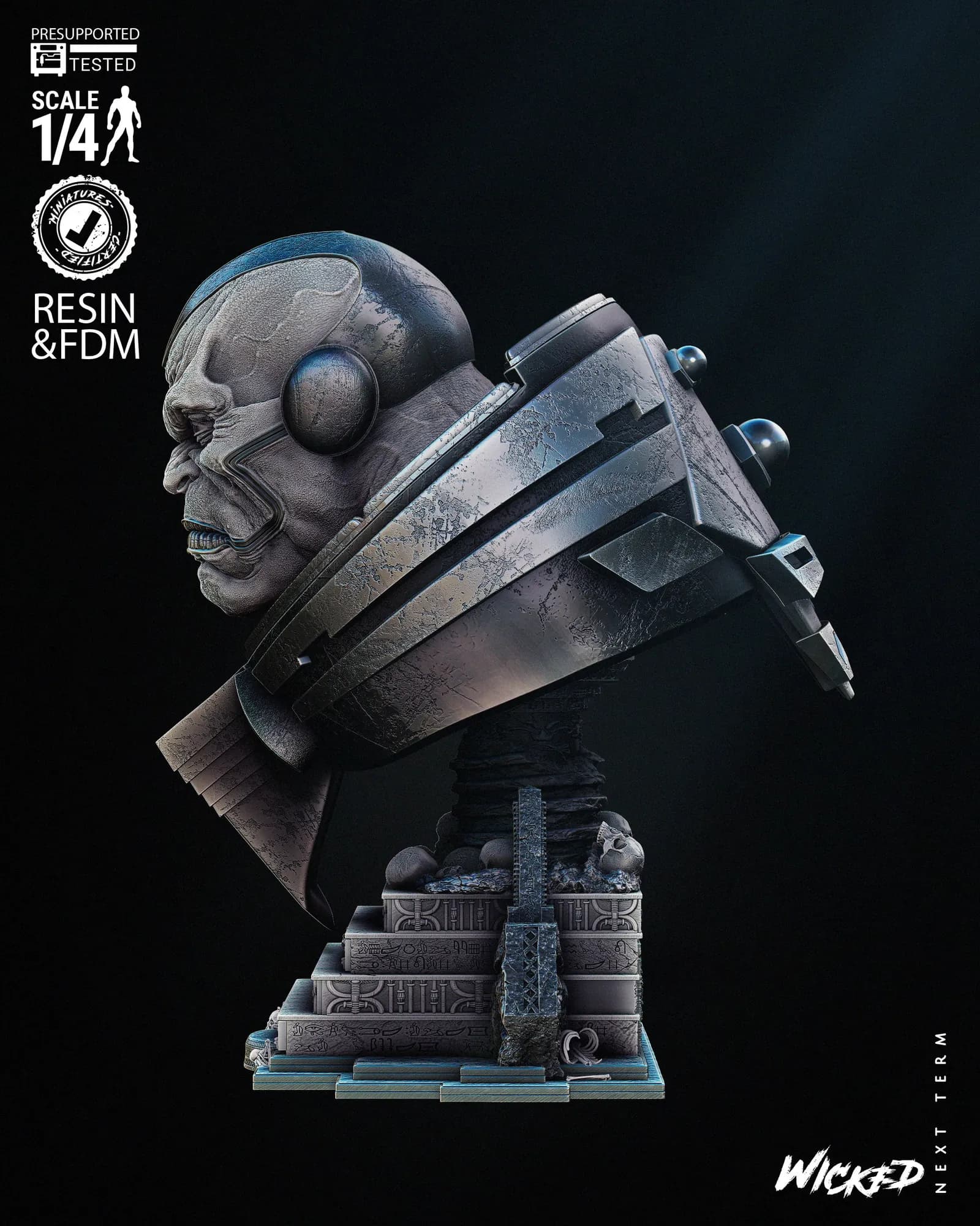 STL - Busto Apocalipsis render 4