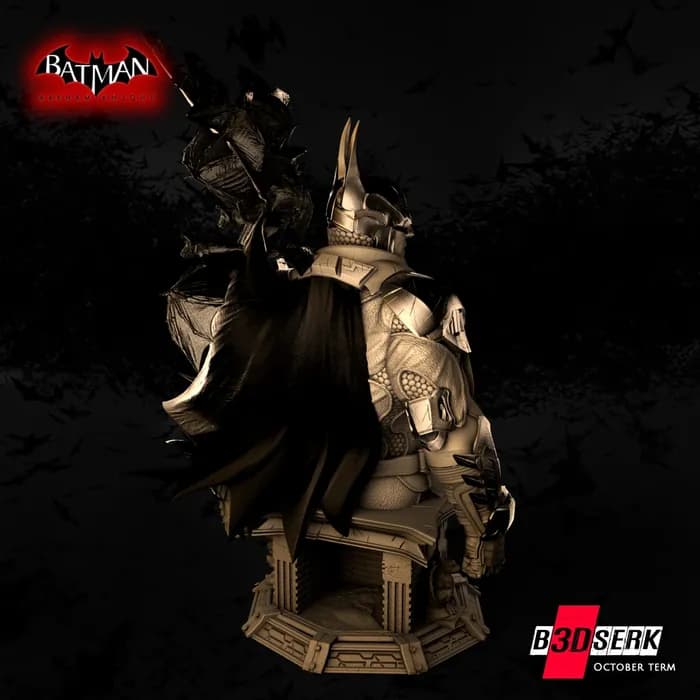STL - Busto Batman Arkham Knight render 4