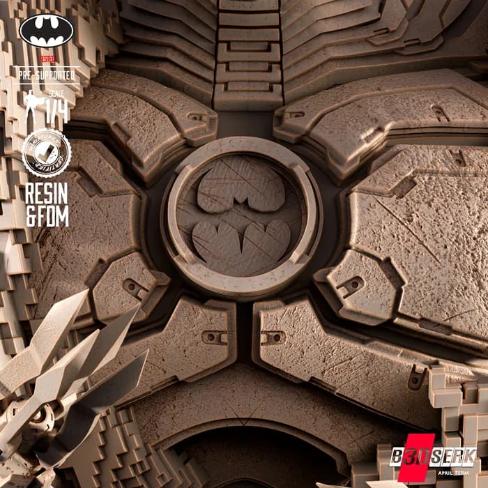 STL - Busto Batman: La Máquina Asesina render 5