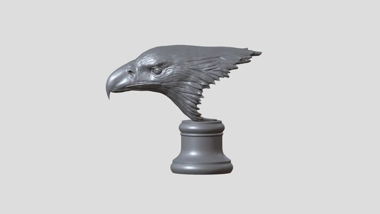 STL - Busto de Águila Realista