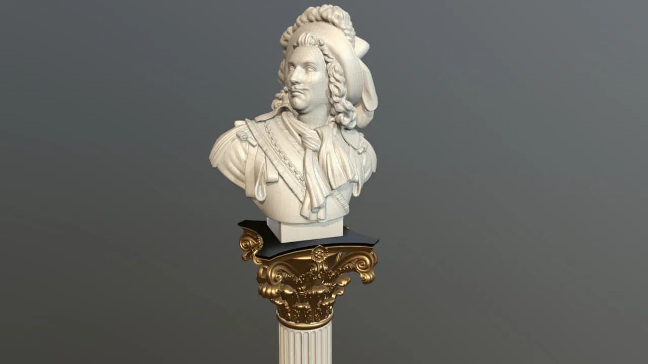 STL - Busto de aristócrata