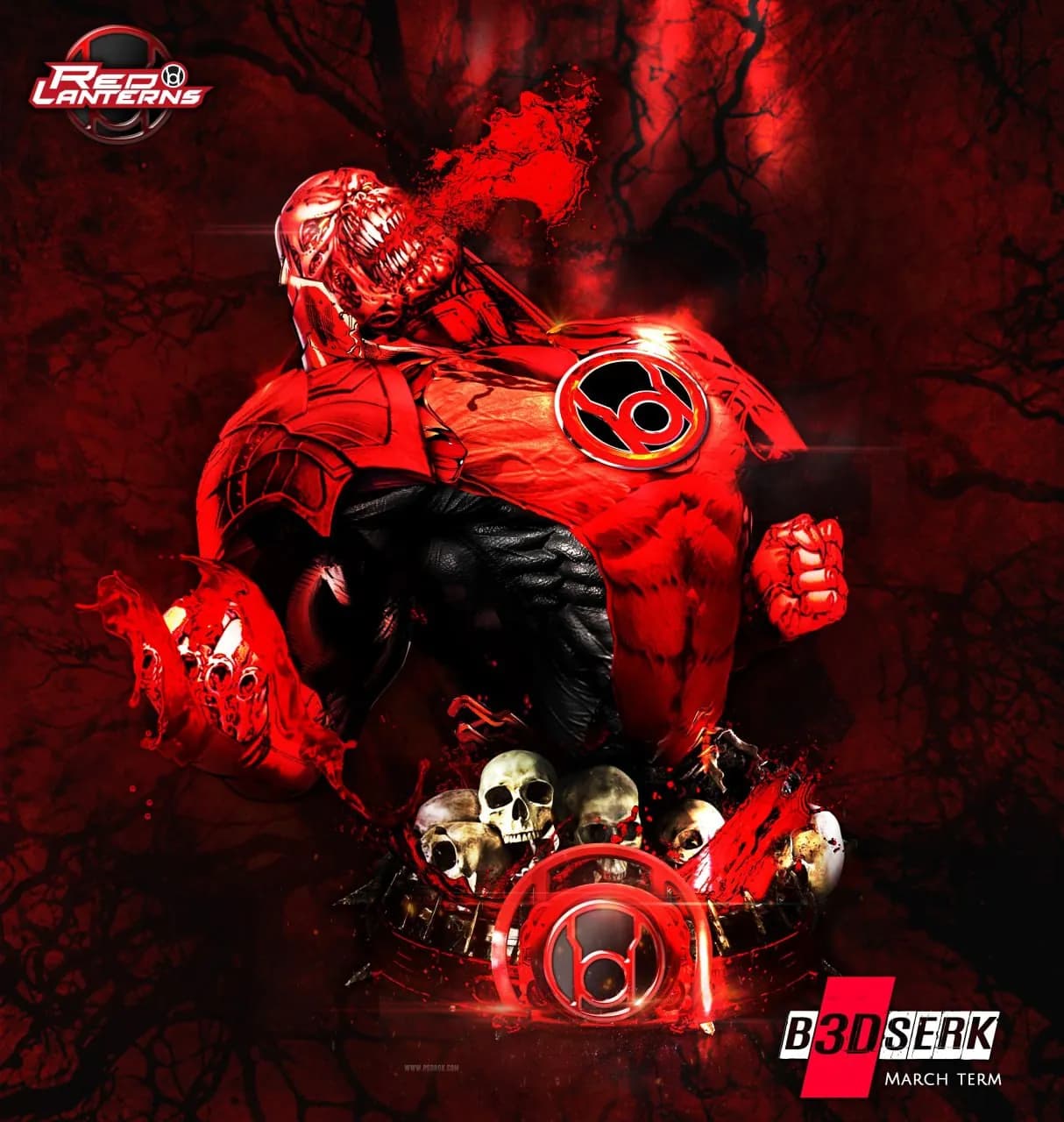 STL - Busto de Atrocitus Red Lantern