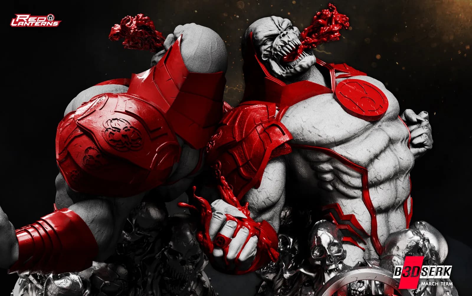 STL - Busto de Atrocitus Red Lantern render 5