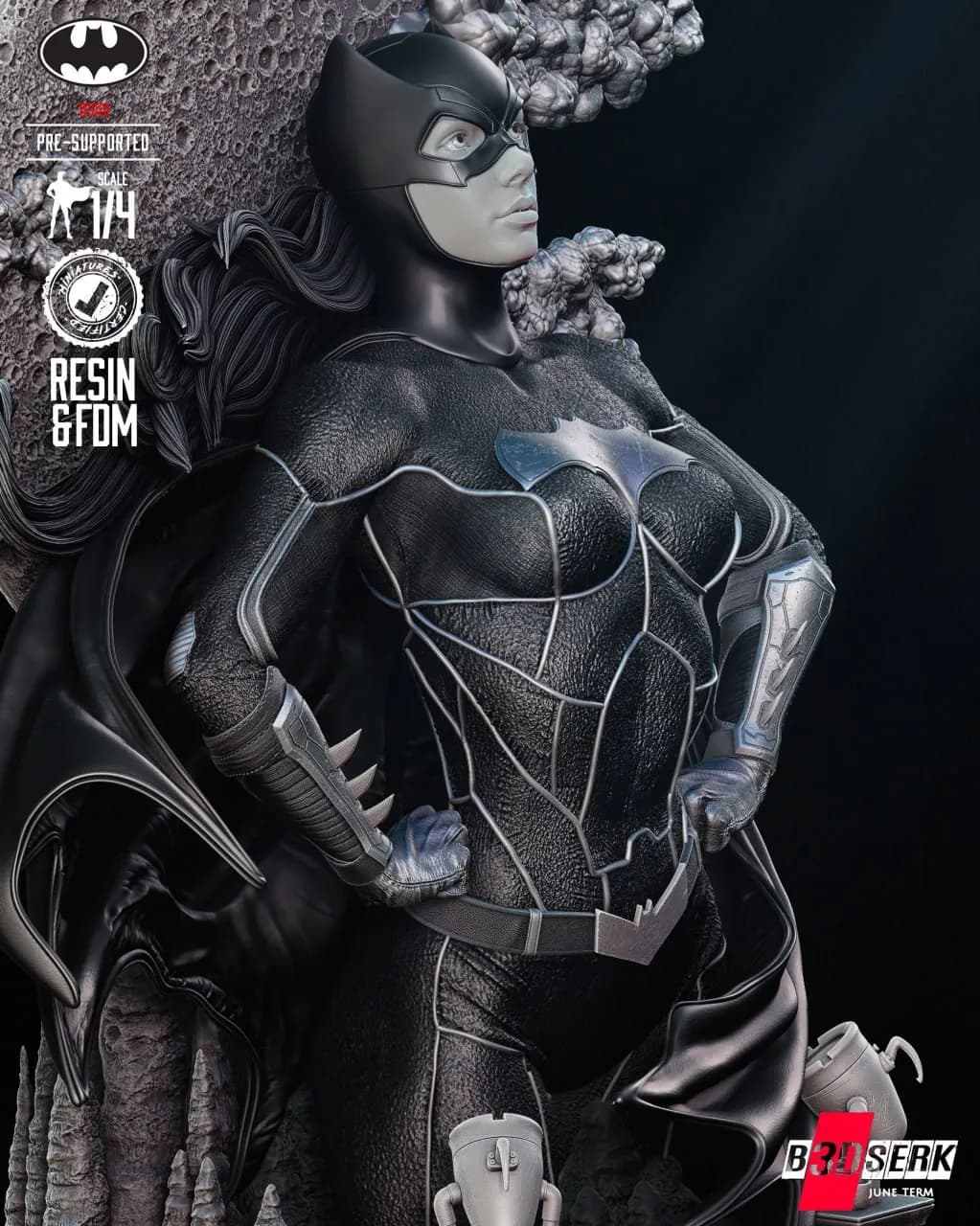 STL - Busto de Batgirl 3 render 3