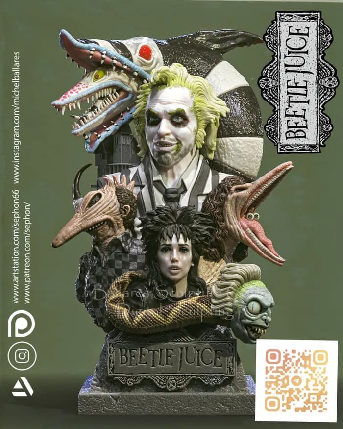 STL - Busto de Beetlejuice