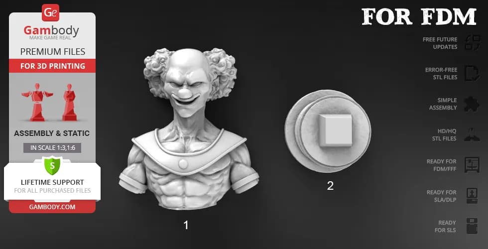 STL - Busto de Belmod render 2