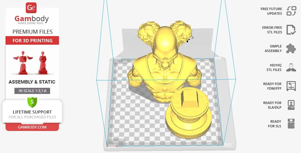 STL - Busto de Belmod render 4