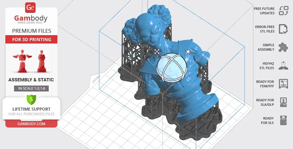 STL - Busto de Belmod render 5