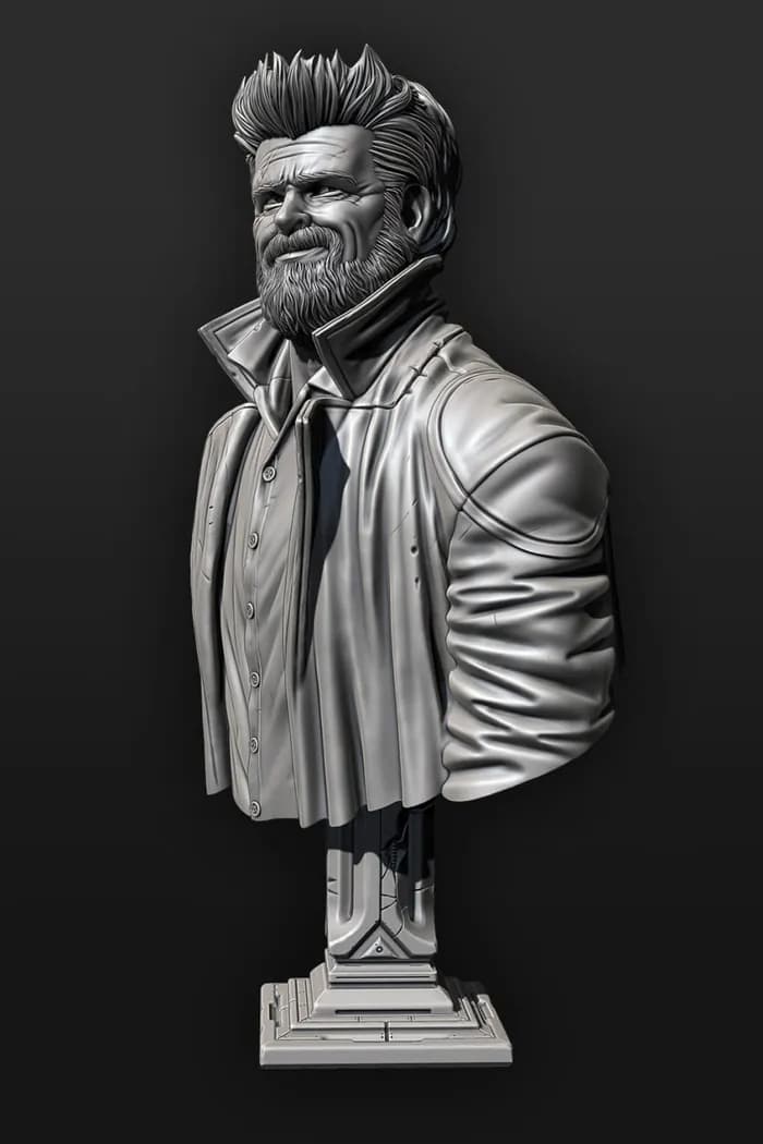 STL - Busto de Billy Butcher render 2