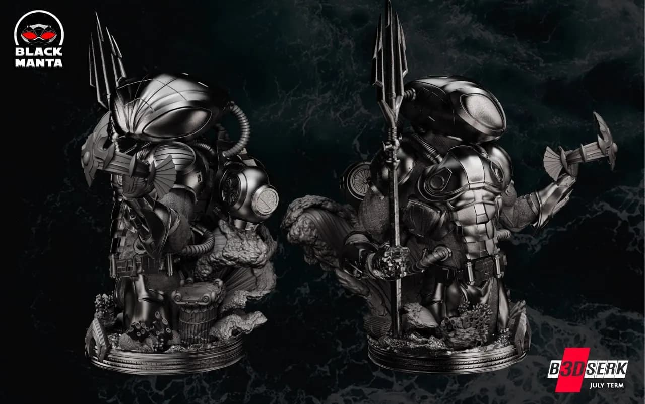 STL - Busto de Black Manta 2 render 3