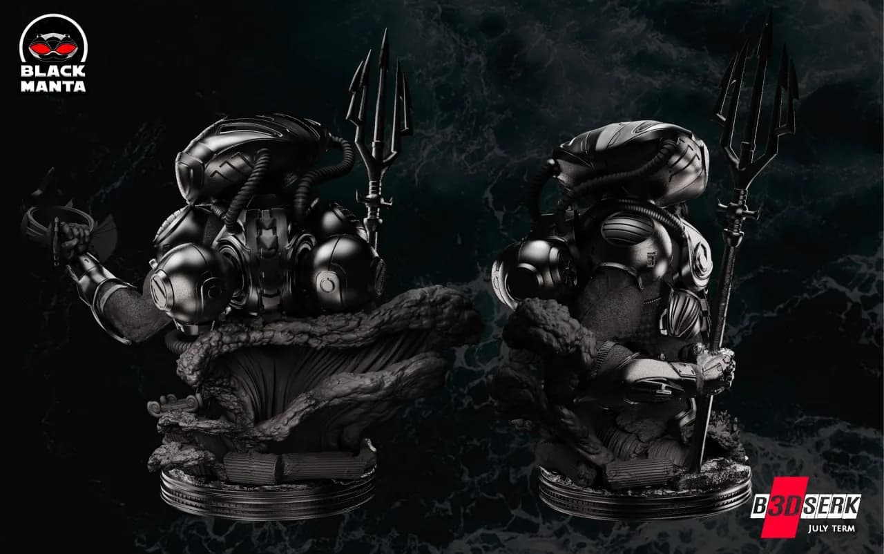 STL - Busto de Black Manta 2 render 4