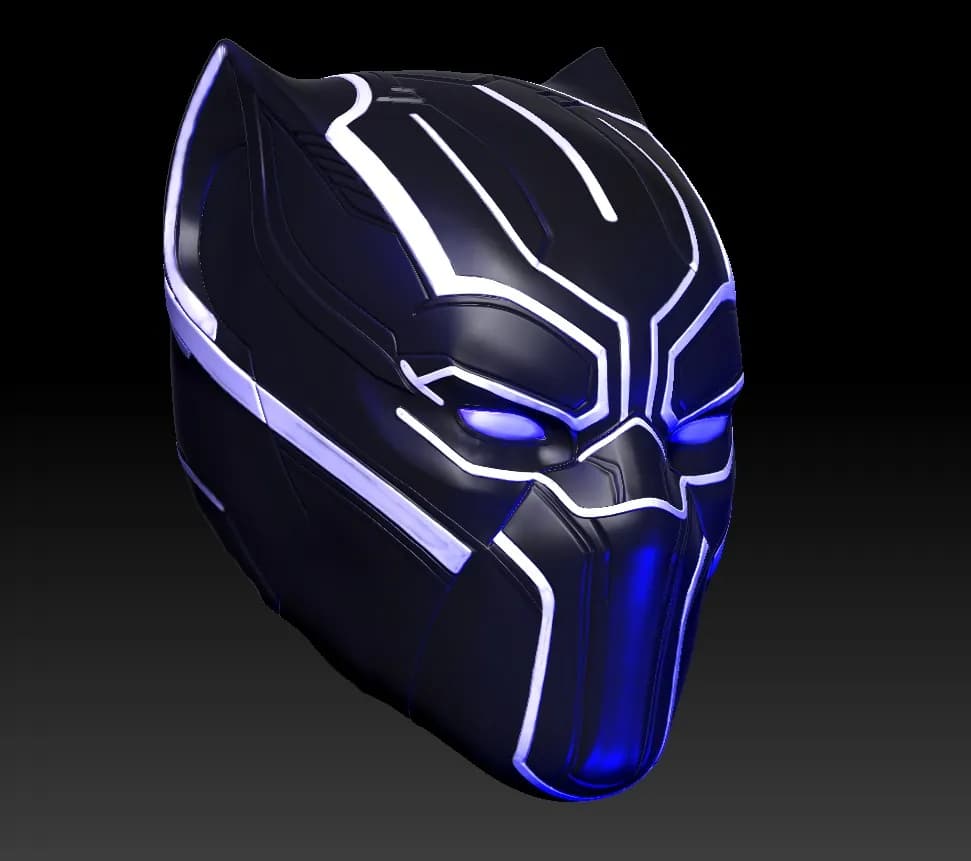 STL - Busto de Black Panther 4 render 4