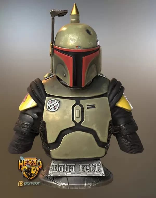 STL - Busto de Boba Fett