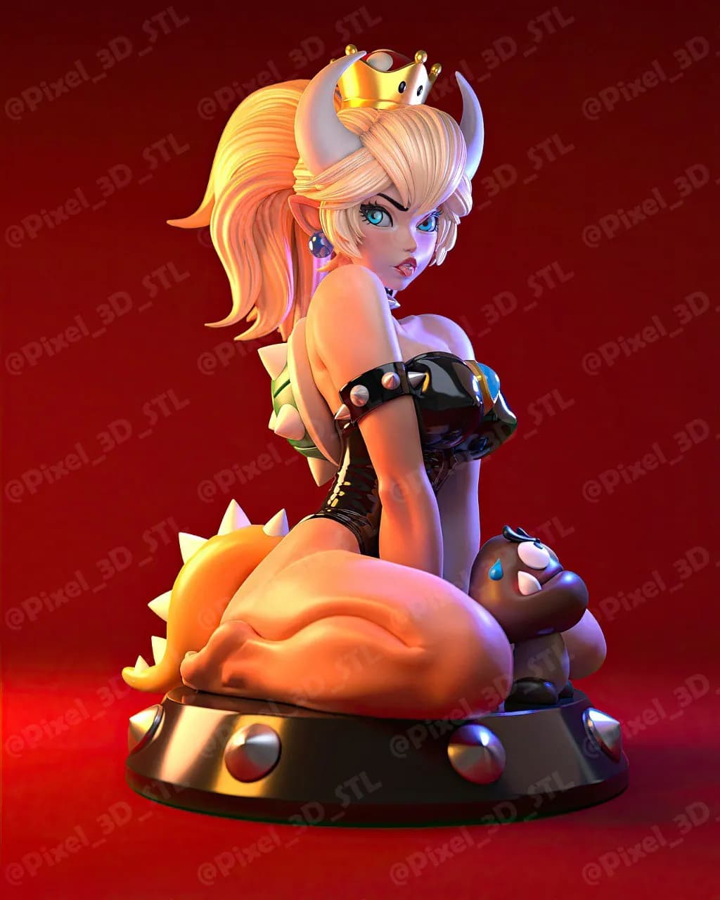 STL - Busto de Bowserette Super Mario