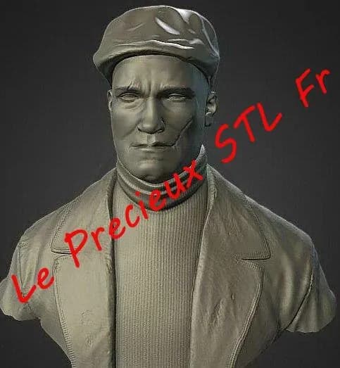 STL - Busto de boxeador clásico